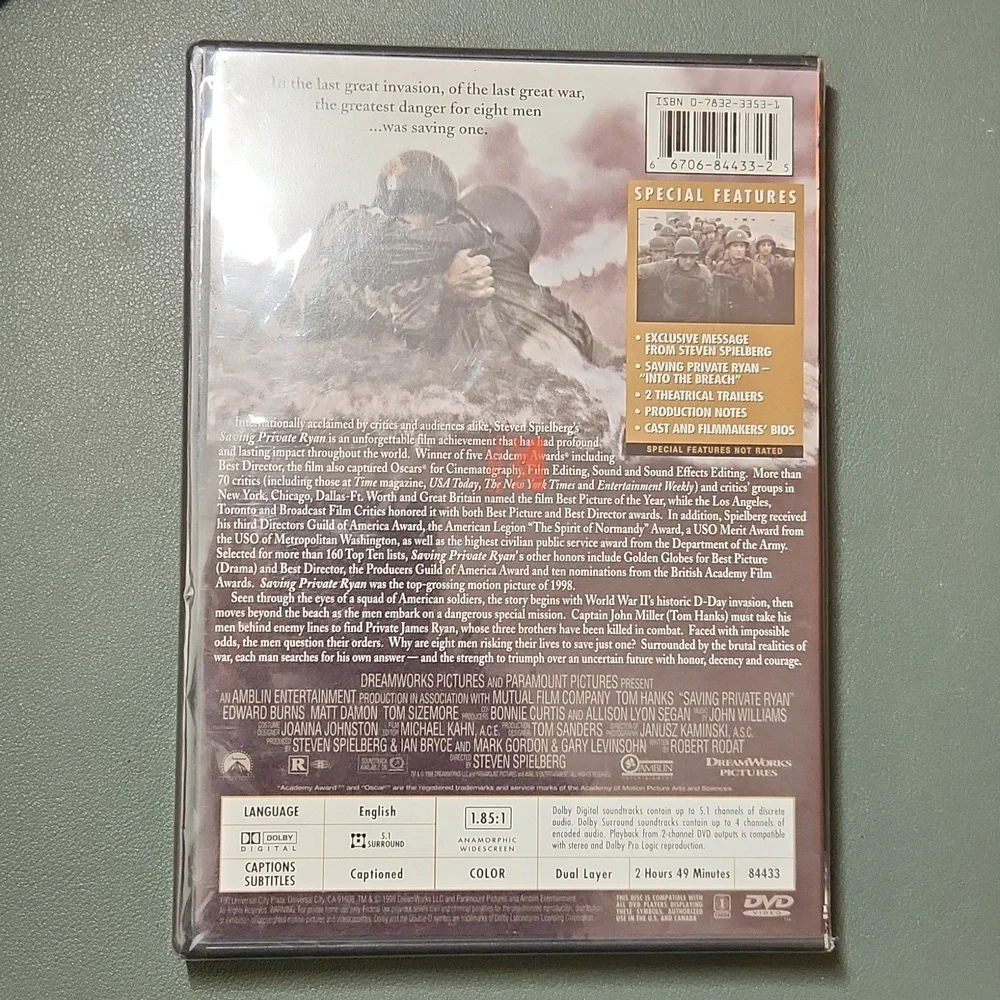 Dreamworks Special Limited Edition DVD - Saving Private Ryan